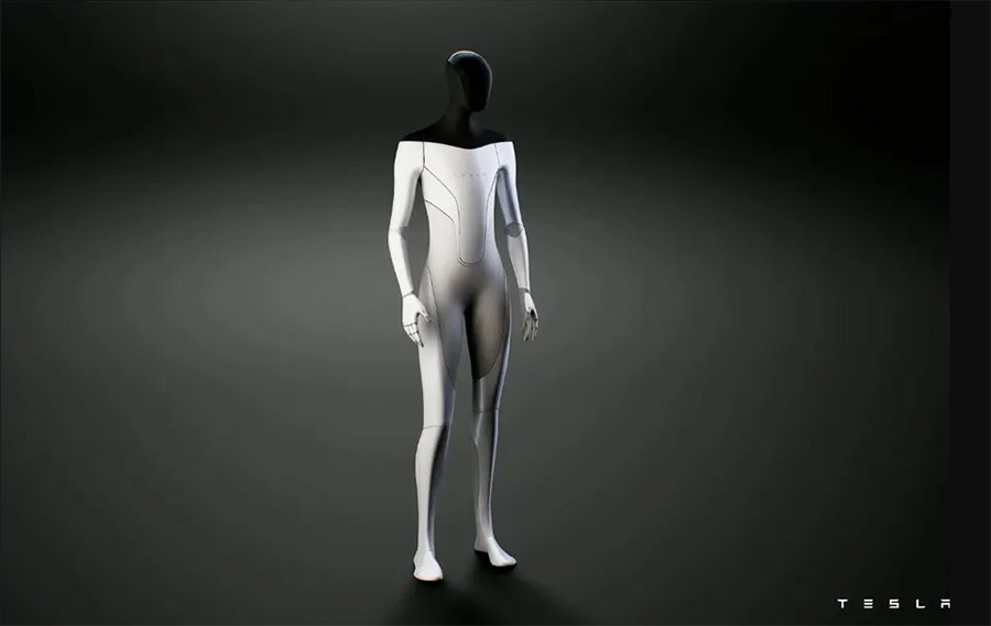 Prototipo de robot humanoide desarrollado por Tesla, la empresa de Elon Musk