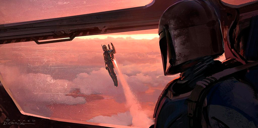 Ilustración, concept art de la serie The Mandalorian, arte nº 18