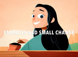 Animación Emirates NBD Small Change 2D animation.