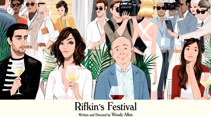 La película de Woody Allen Rifkin's Festival cuenta con una ilustración de Jordi Lavanda el cartel de la película.