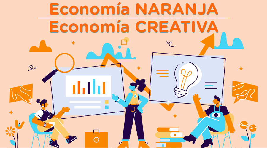 La economía naranja es lo que se conoce como economía creativa o la economía que hace relación a las industrias creativas.