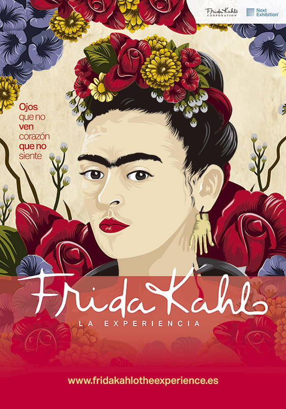 Cartel de la exposición Frida Kahlo La Experiencia