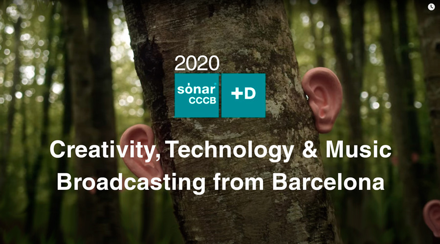 Sónar acaba de presentar la edición de Sónar+D CCCB 2020 que este año será online a través de una plataforma audiovisual vía web en dos canales diferentes de streaming gratuito.