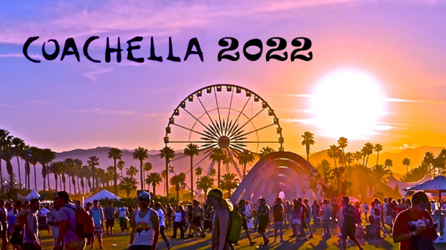 Cartel para la edición del Festival de Coachella que se celebrará en el Empire Polo Club de Indio, en California, del 15 al 17 y del 22 al 24 de Abril de 2022. Participación del arquitecto argentino Martin Huberman al frente de Estudio Normal.