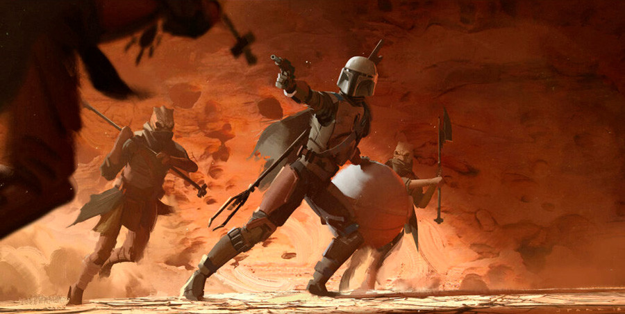 Ilustración, concept art de la serie The Mandalorian, arte nº 10