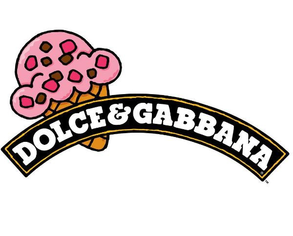 El diseñador gráfico REILLY fusiona el nombre de Dolce & Gabbana con el logo de Ben & Jerry´s