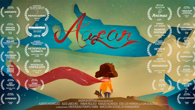 Cartel del cortometraje de animación Aazar.