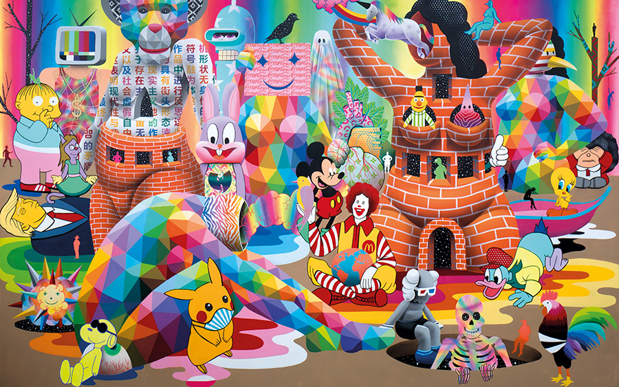 Quarantine Dreams, obra de Okuda realizada durante el confinamiento de 2020