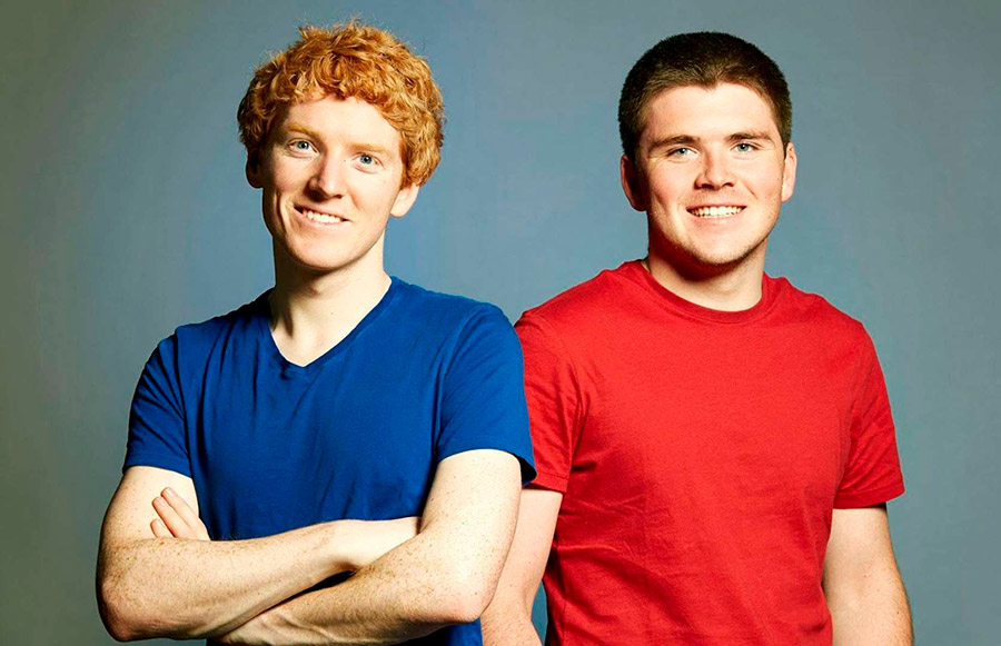 Patrick y John Collison, fundadores de Strip