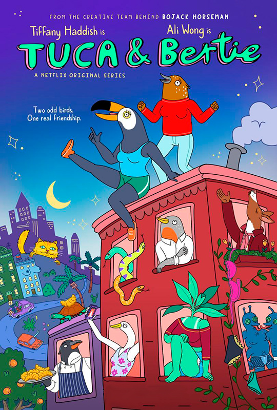 cartel de la serie de Netflix Tuca & bertie