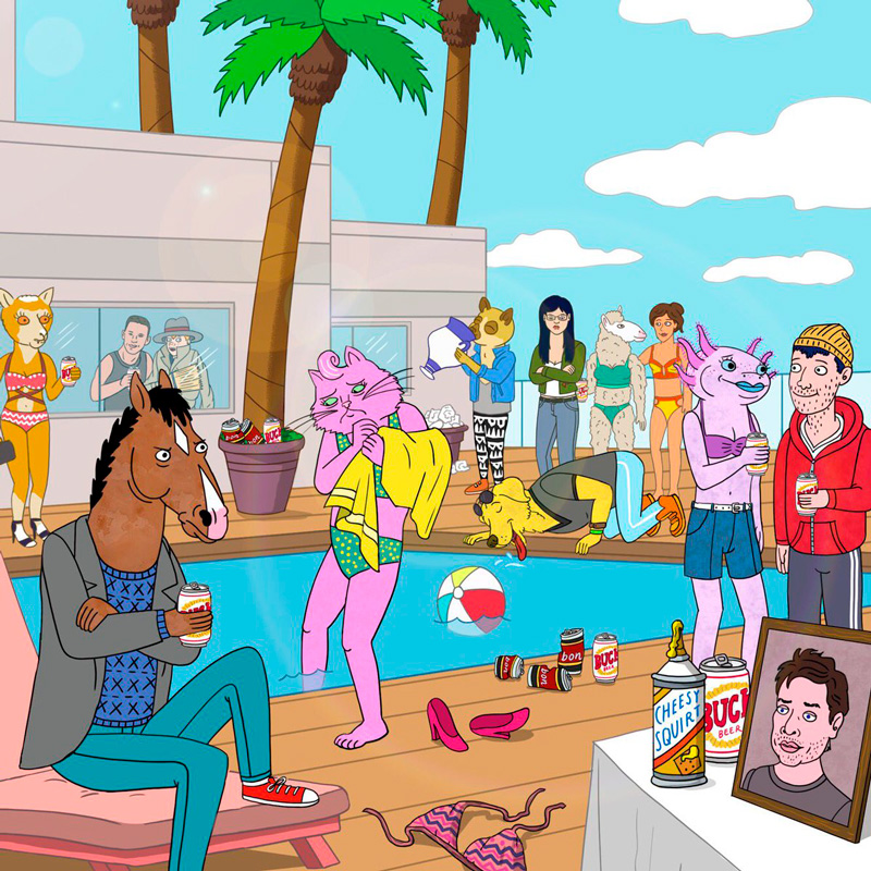 Fotograma de la serie de animación Bojack Horseman