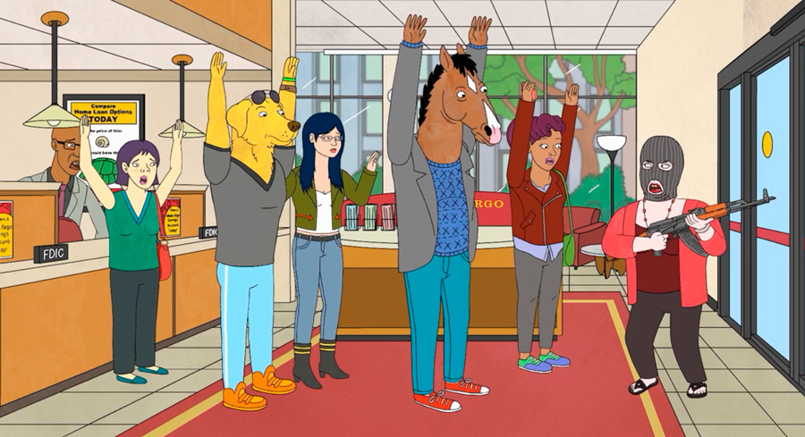 imagen de la serie de animación Bojack Horseman