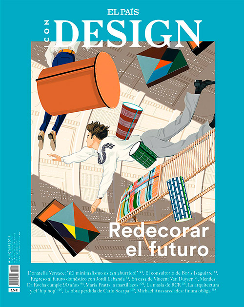 Portada de la revista el pais Icon Design con ilustración de Jordi Labanda