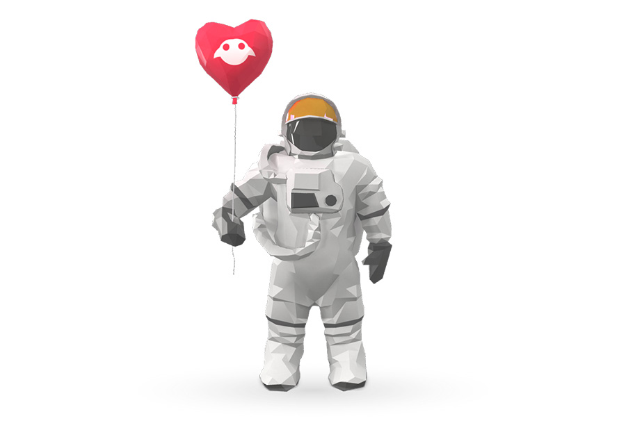 Imagen de un astronauta de Magic Leap.