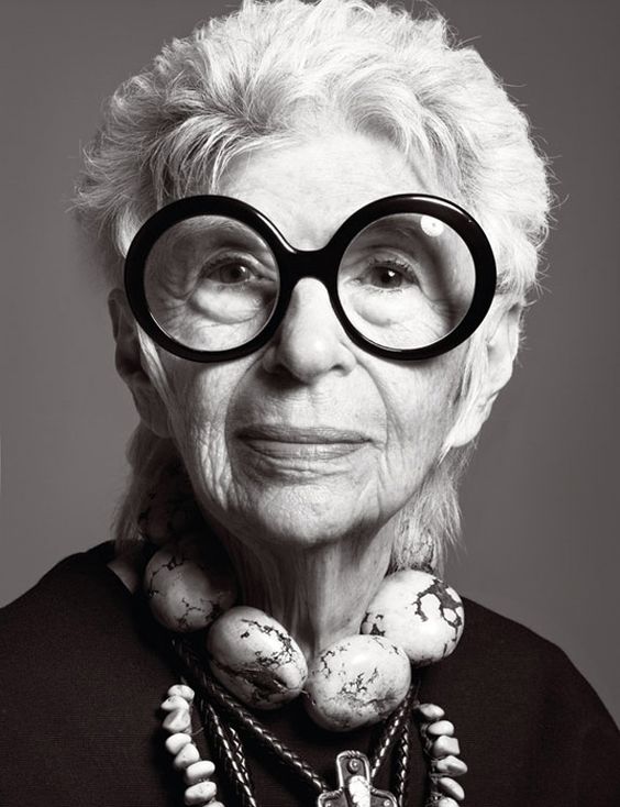 Retrato de Iris Apfel