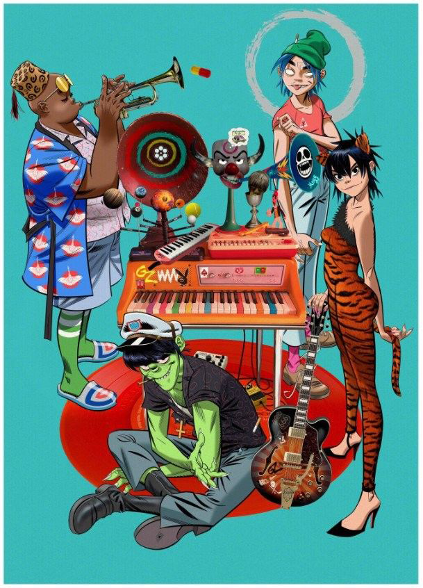 Gorillaz Song Machine Poster