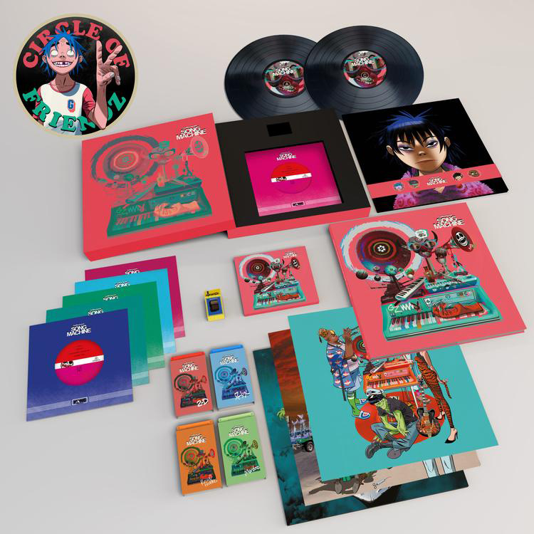 Discos vinilos posters universo visual grupo musical gorillaz