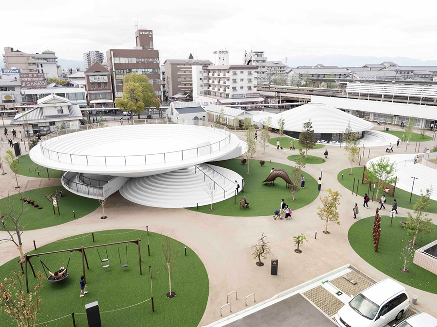 Diseño de arquitectura Plaza Estación de Tenri estudio Nendo, imagen 2