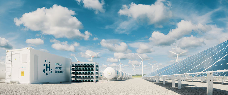 Sistema de almacenaje de Hidrógeno proveniente de energías renovables y utilizando un proceso limpio de transformación.