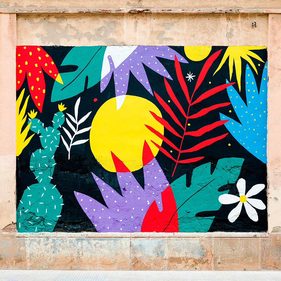 Perrine Honoré, ilustración mural 