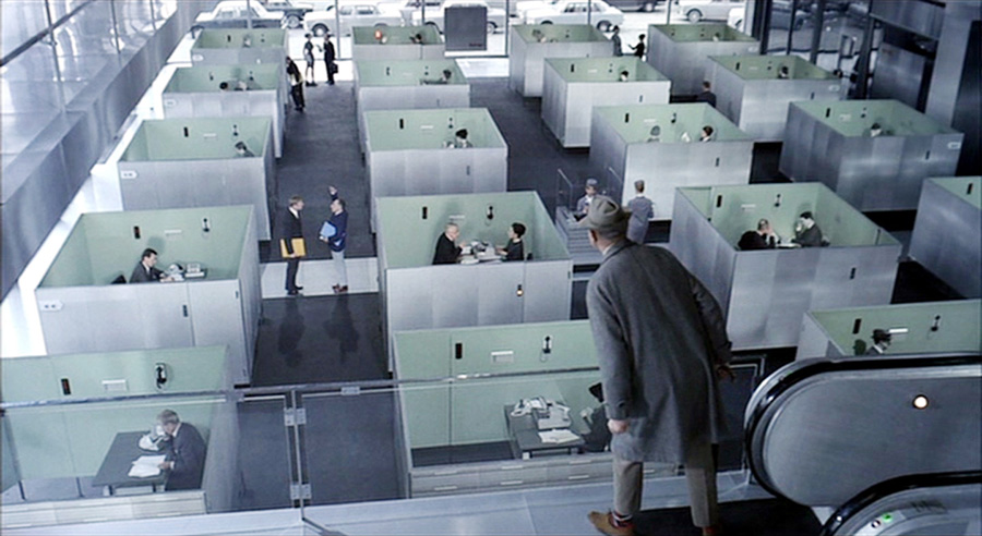 fotograma de la película Playtime de Jacques Tati