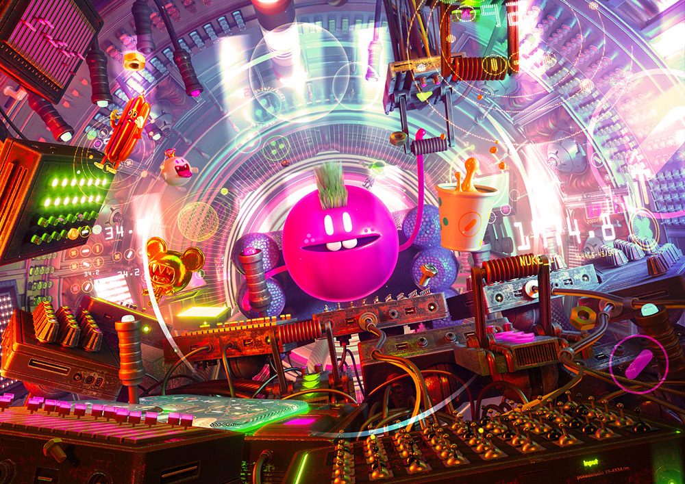 ilustrador jonathan ball ilustraciones 3D inside robot