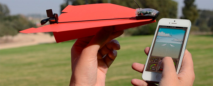 App para ontrolar la navegación de tu avión de papel powerup DART